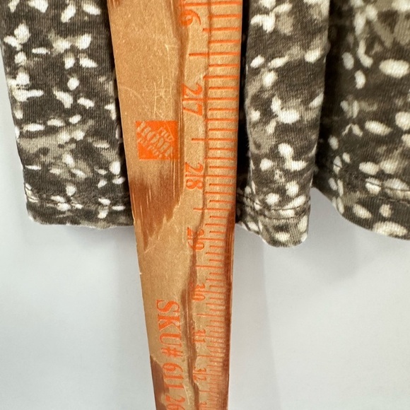 PURE JILL abstract brown-white long sleeve cotton blend coastal grandma tunic XL - Picture 10 of 12